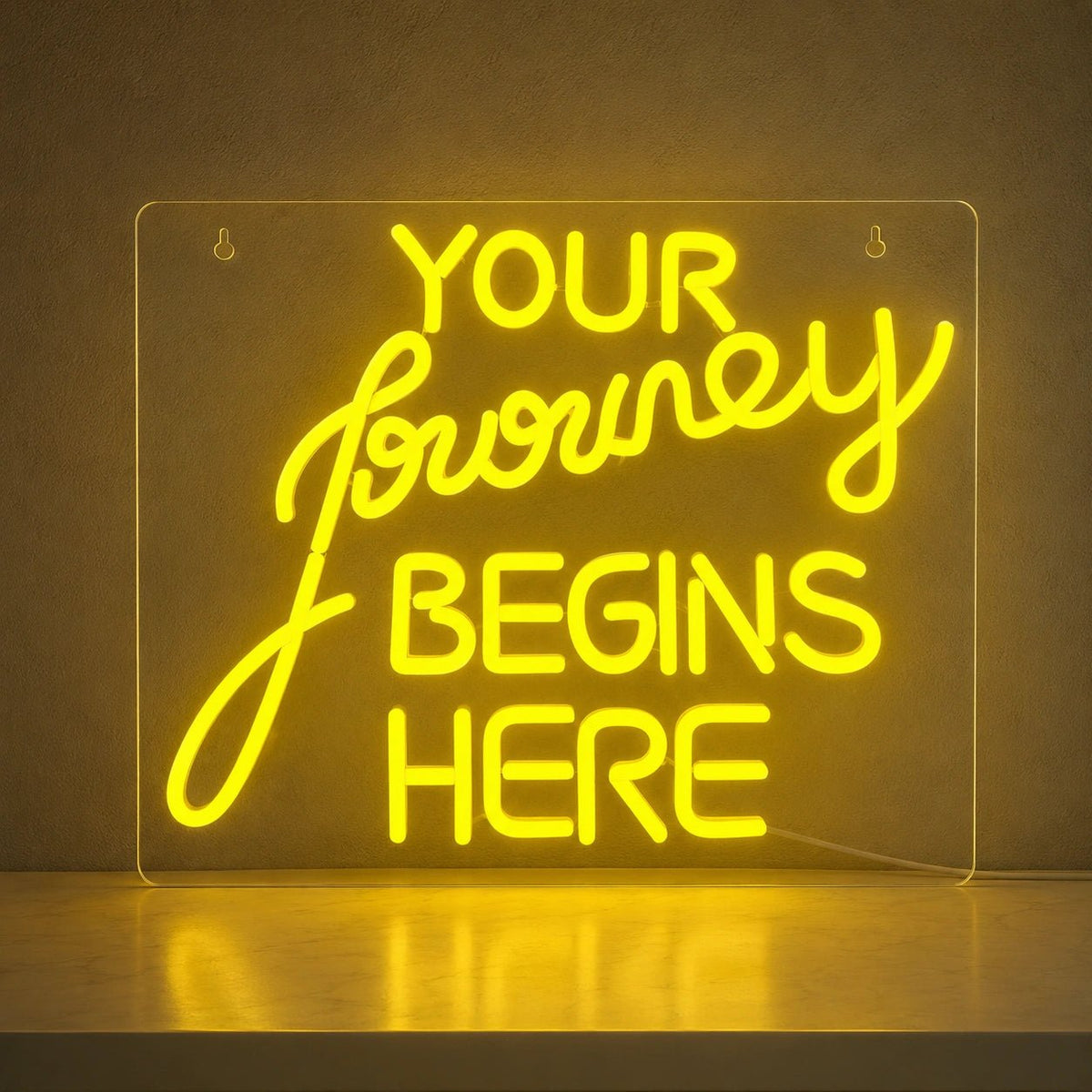 Your Journey Begins Here LED Neon Sign - Shineneon