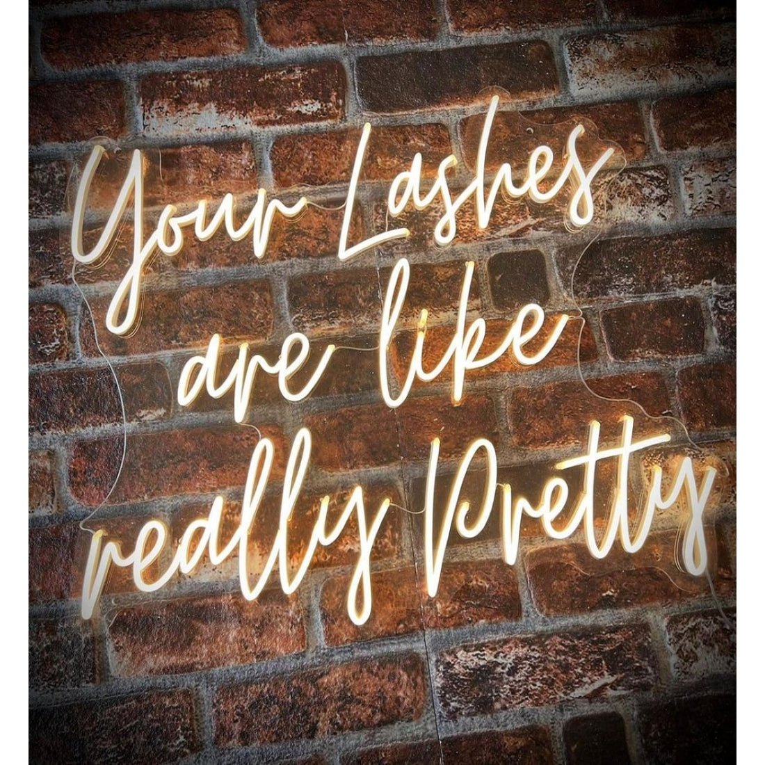 Your Lashes Are Like Really Pretty Neon Signs Neon Lights Led Neon Signs - Shineneon