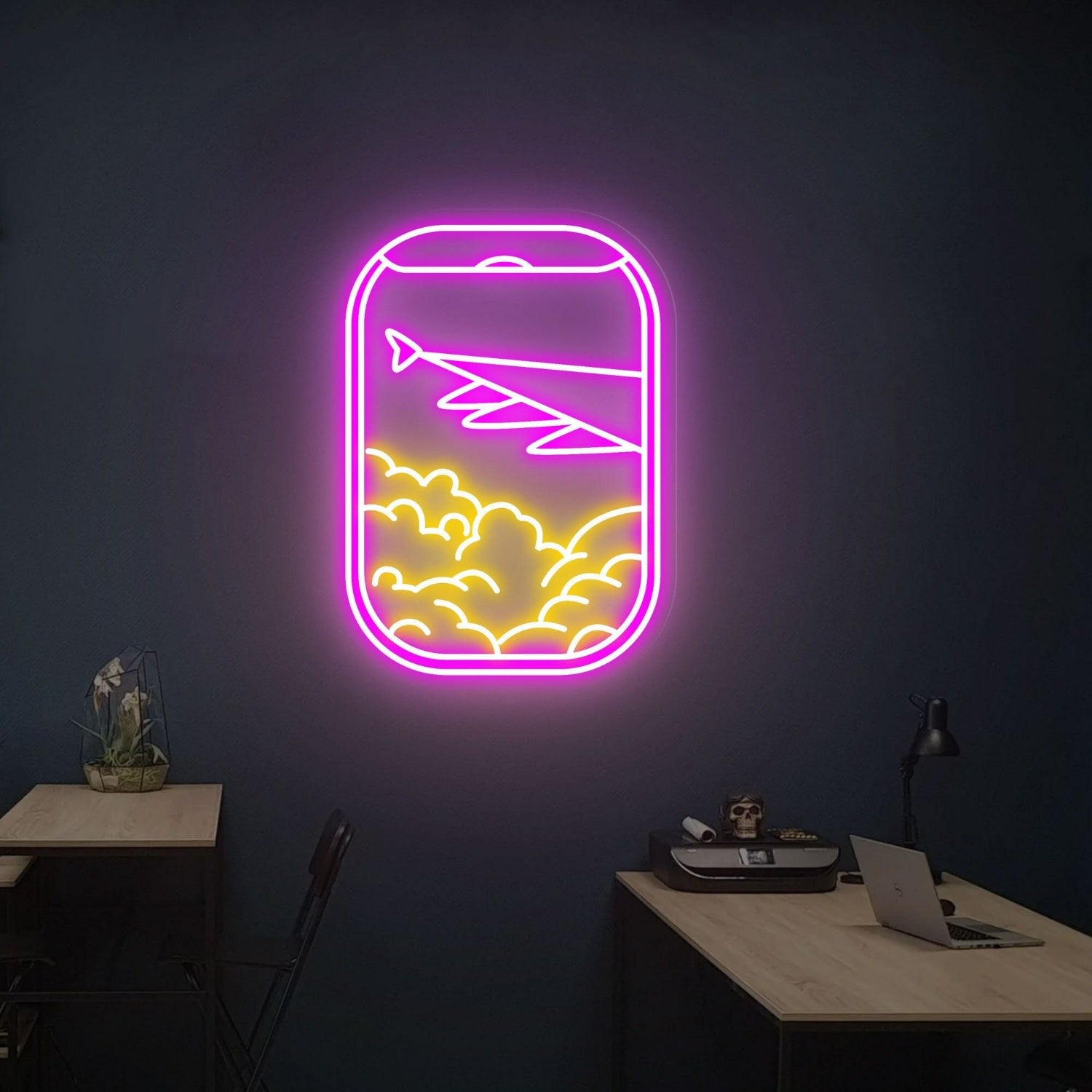 Your Space Plane Window View Neon Sign For Home | Shineneon