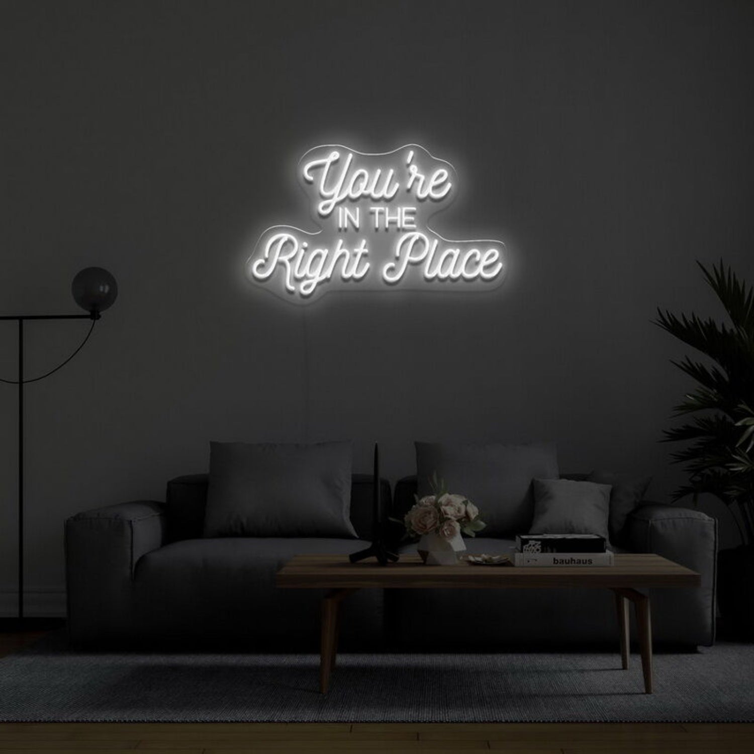 Youre In The Right Place Led Neon Sign For Welcoming Decor - Shineneon