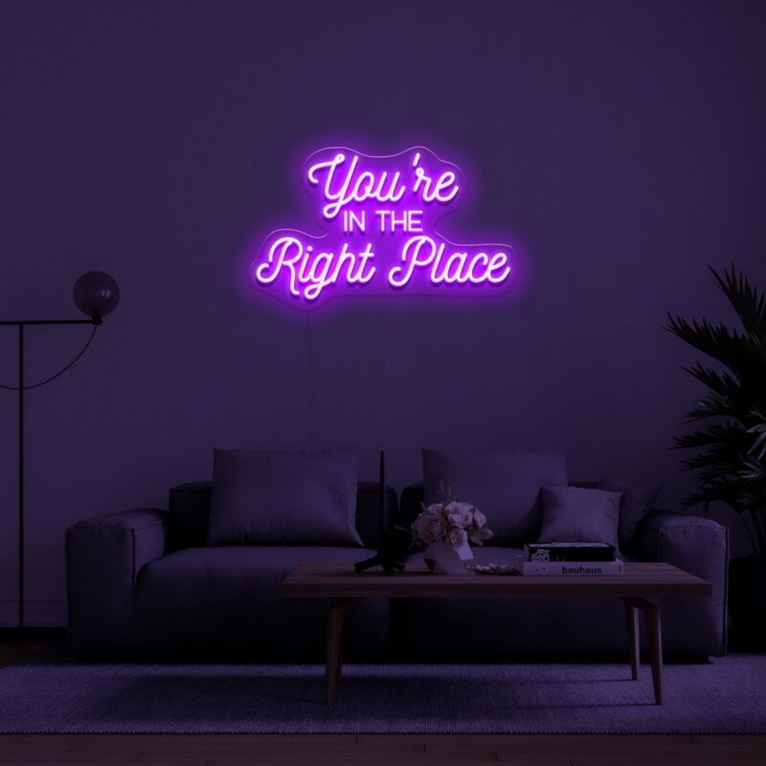Youre In The Right Place Led Neon Sign For Welcoming Decor - Shineneon