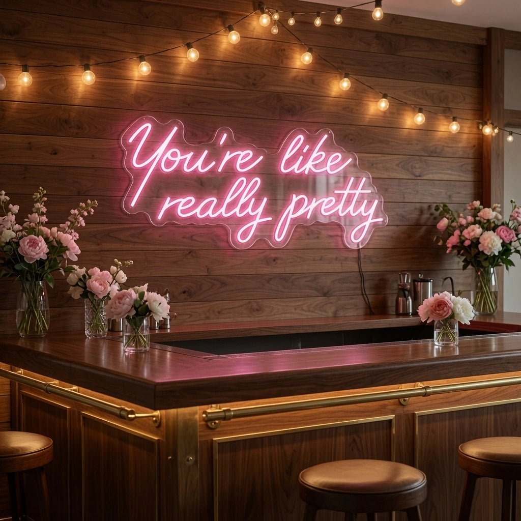 You're Like Really Pretty LED Neon Sign Home Decor Wall Neon Sign - Shineneon