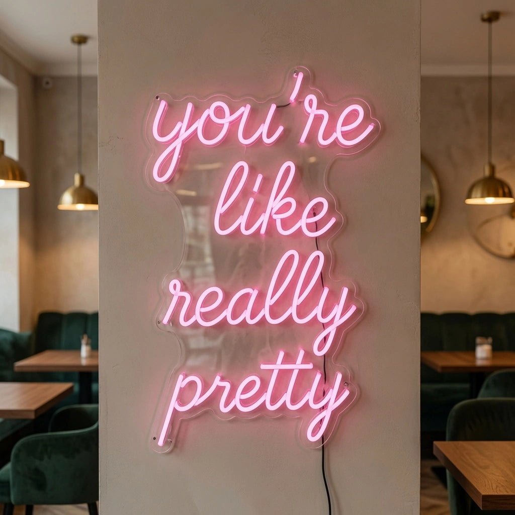 You're Like Really Pretty LED Neon Sign Living Room Decor - 02 High-Converting Product Image