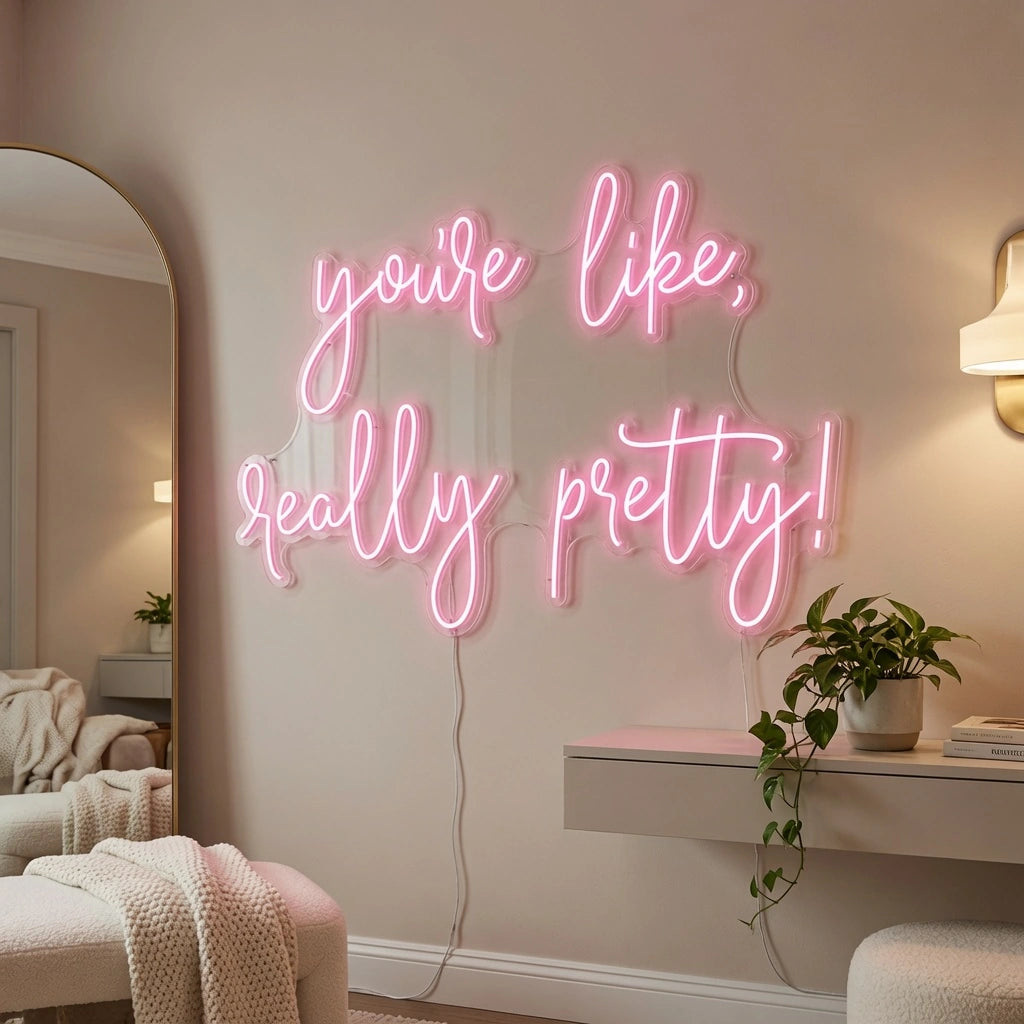 You're Like Really Pretty LED Neon Sign Wall Art - 02 High-Converting Product Image