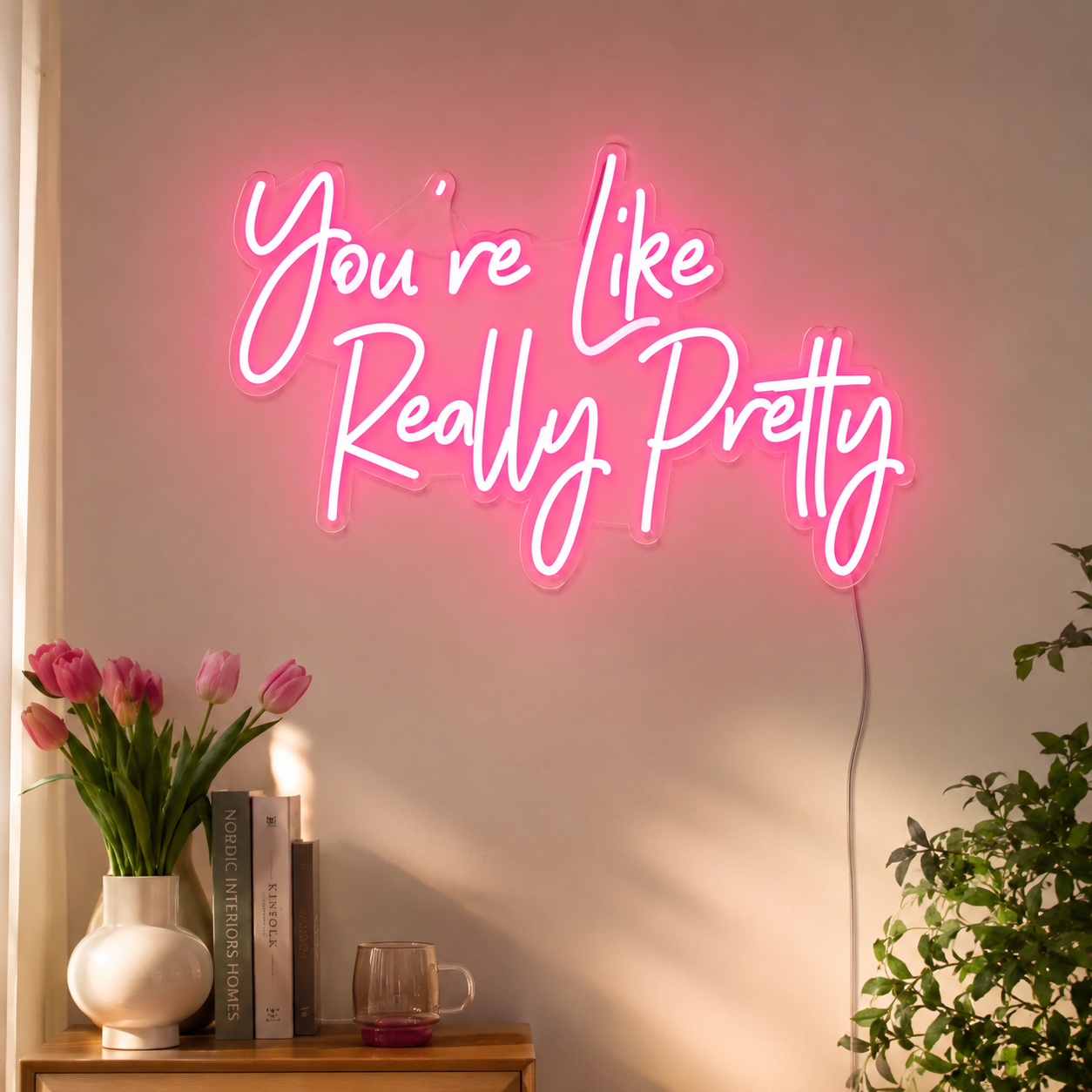 Youre Like Really Pretty Wall Decor LED Neon Sign main product image