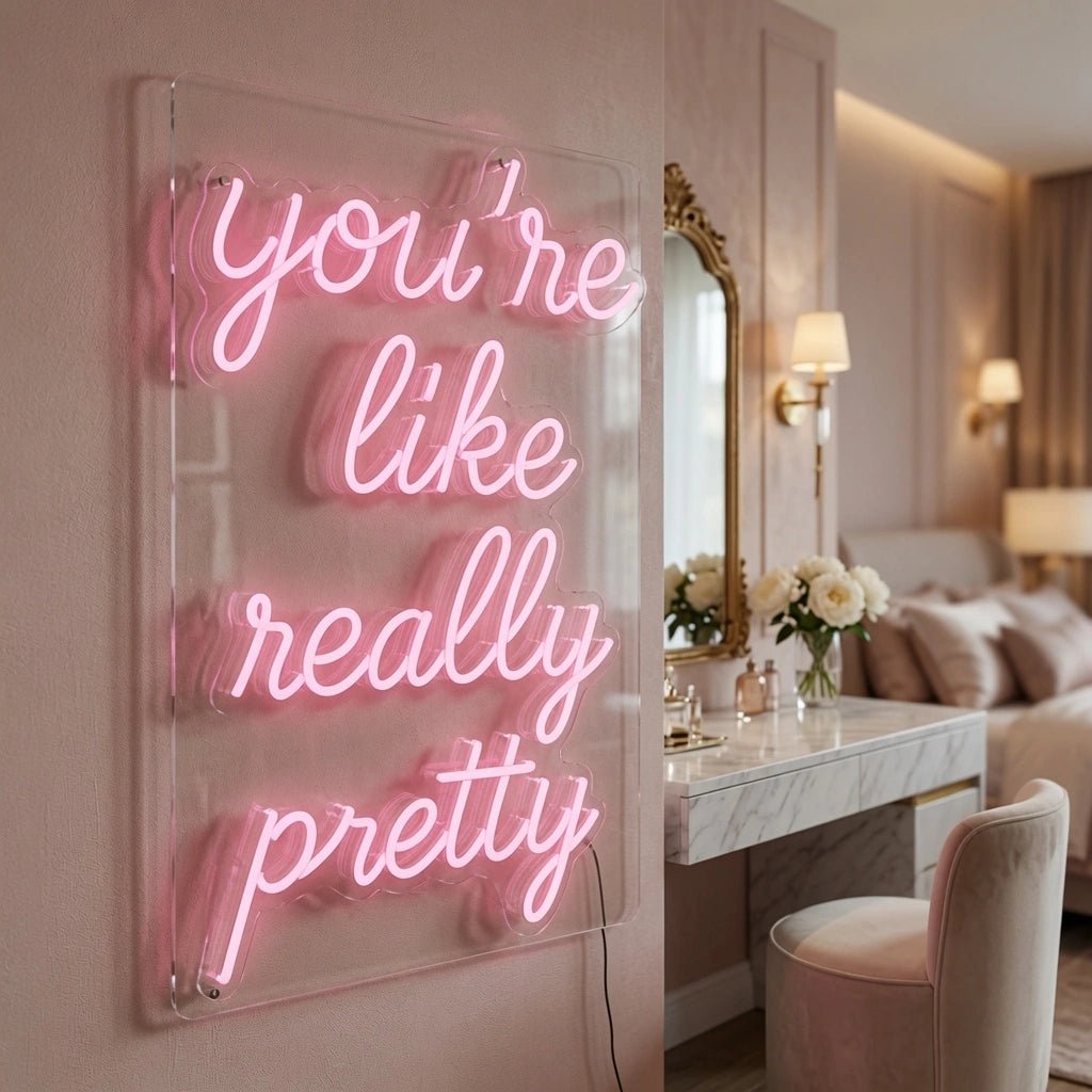 You're Like Really Pretty Wall Decor LED Neon Sign Wall Decor - Shineneon