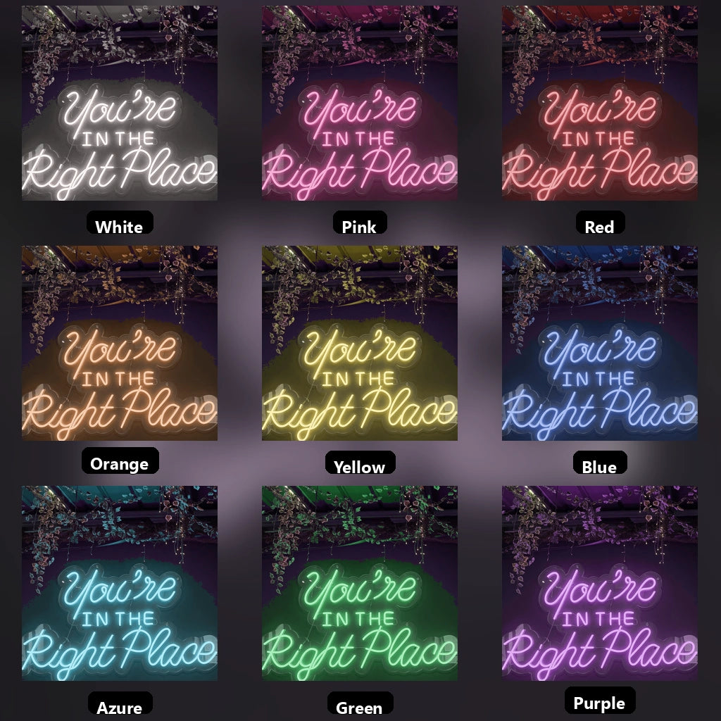 You're Wall Decor LED Neon Sign - 05 Color Grid