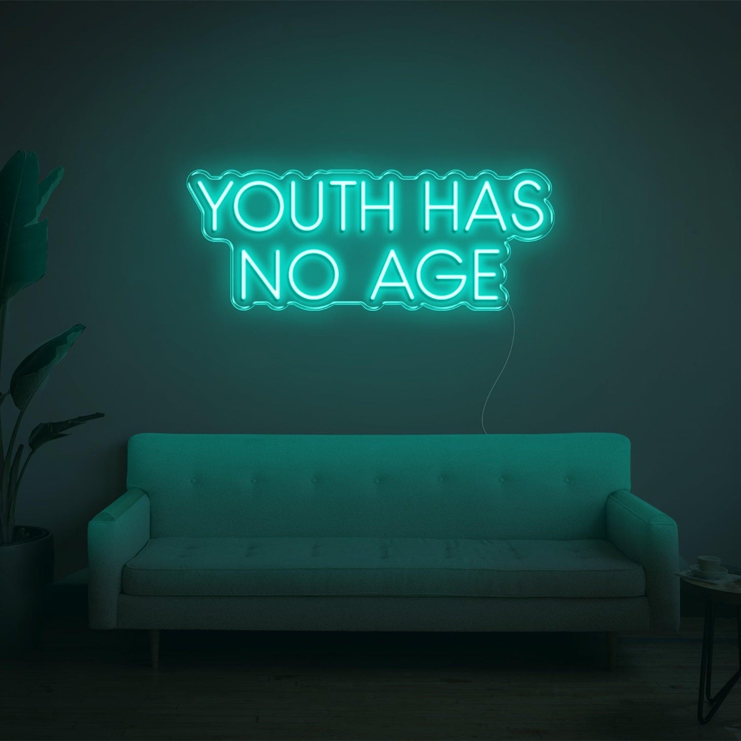 Youth Has No Age Bright Yellow Led Neon Sign For Artistic Indoor Wall Decor | Shineneon