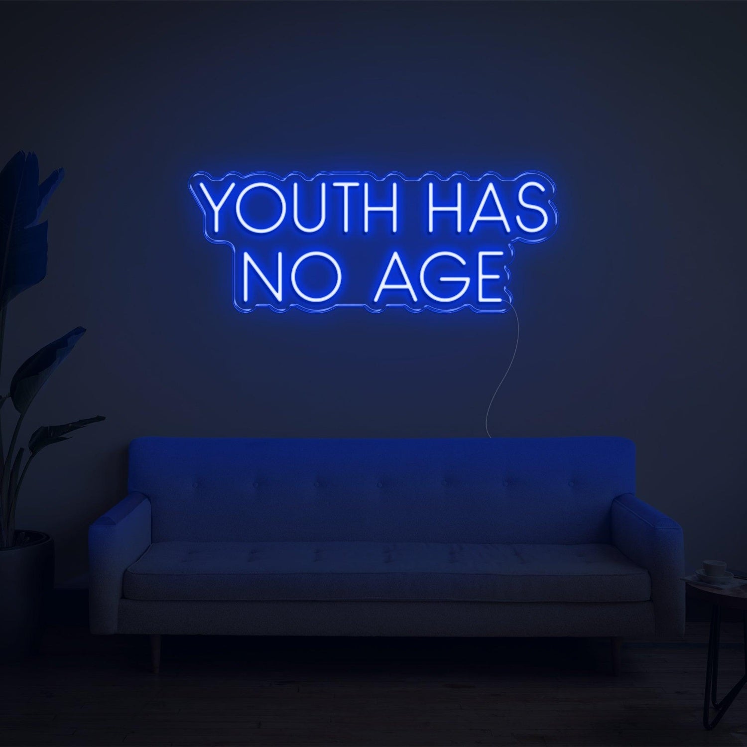 Youth Has No Age Bright Yellow Led Neon Sign For Artistic Indoor Wall Decor | Shineneon
