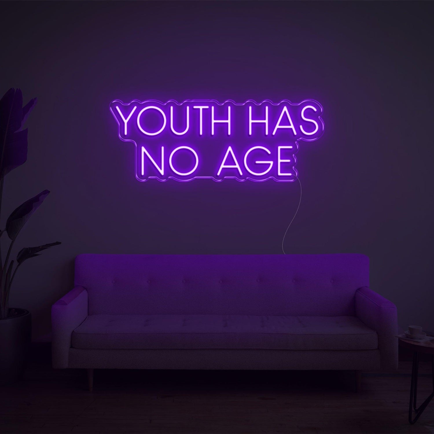 Youth Has No Age Bright Yellow Led Neon Sign For Artistic Indoor Wall Decor | Shineneon