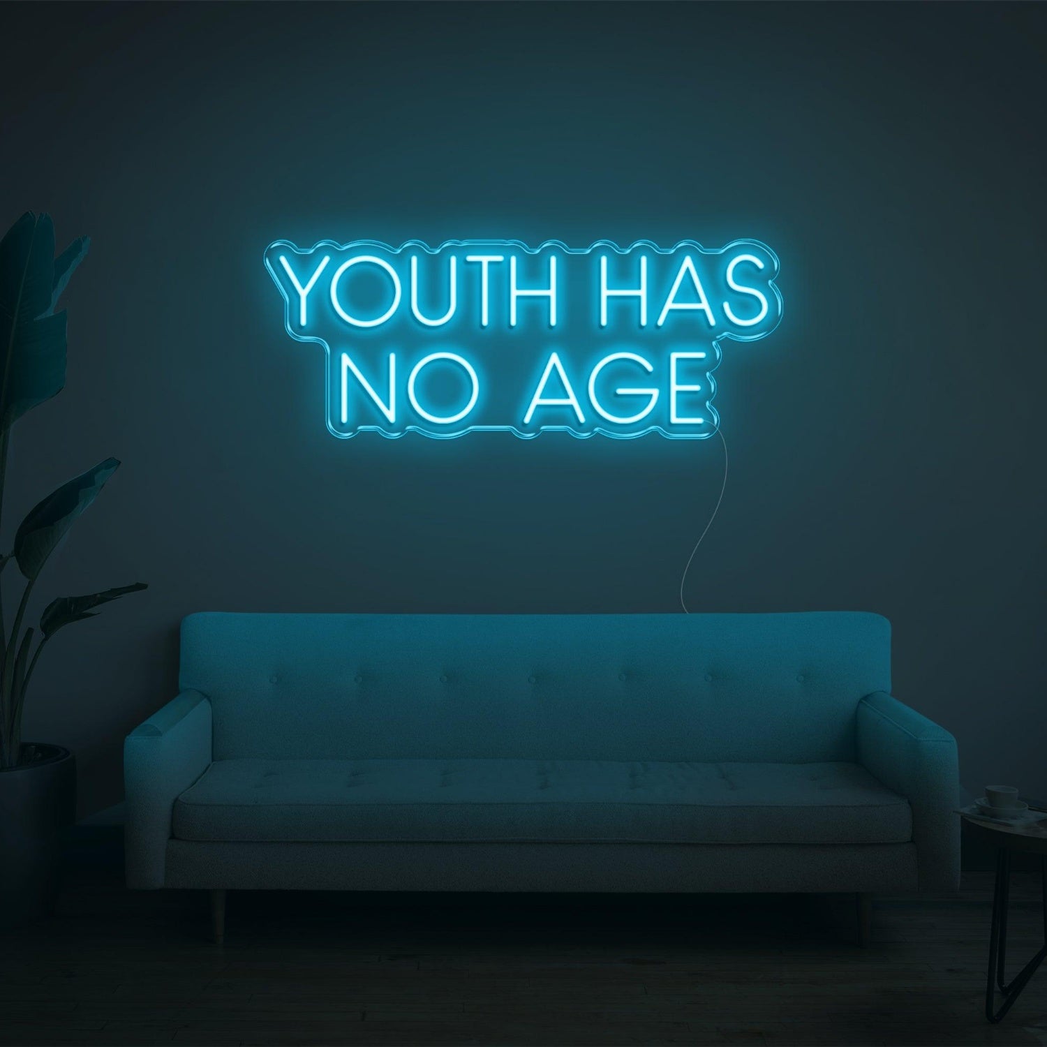 Youth Has No Age Bright Yellow Led Neon Sign For Artistic Indoor Wall Decor | Shineneon
