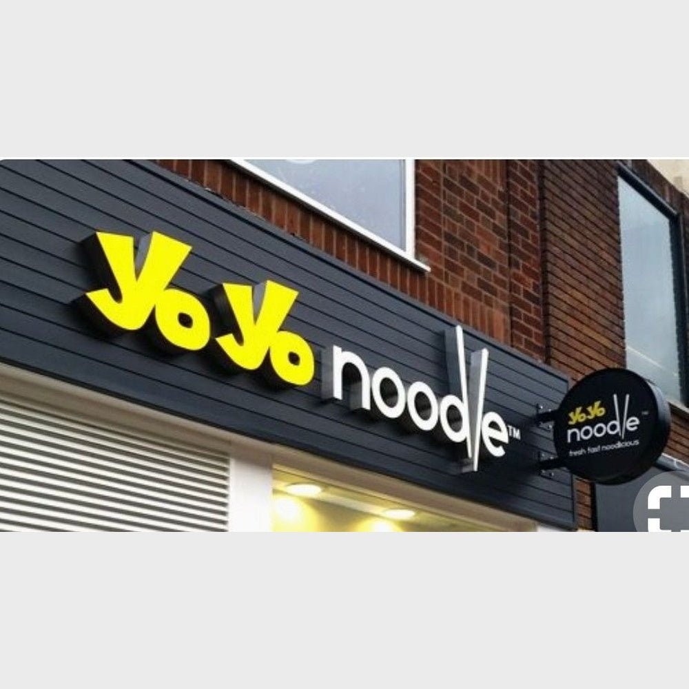 Yoyo Noodle 3D Frontlit Channel Letters Led Light Sign - Shineneon