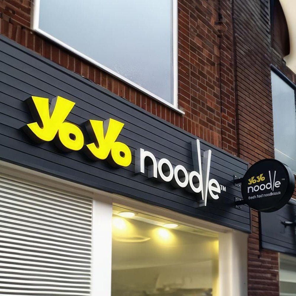 Yoyo Noodle 3D Frontlit Letters Metal Led Sign - Shineneon