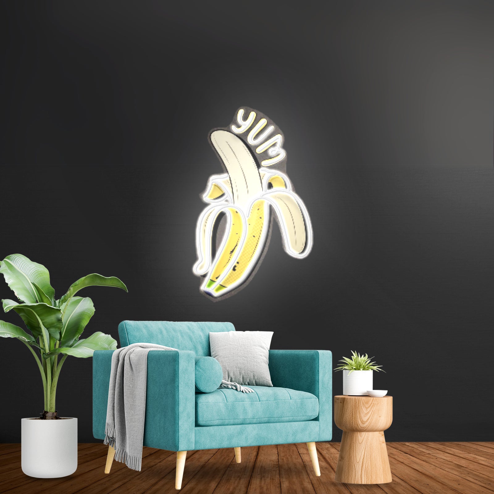 Yum Banana Custom Led Signs Artwork For Sale