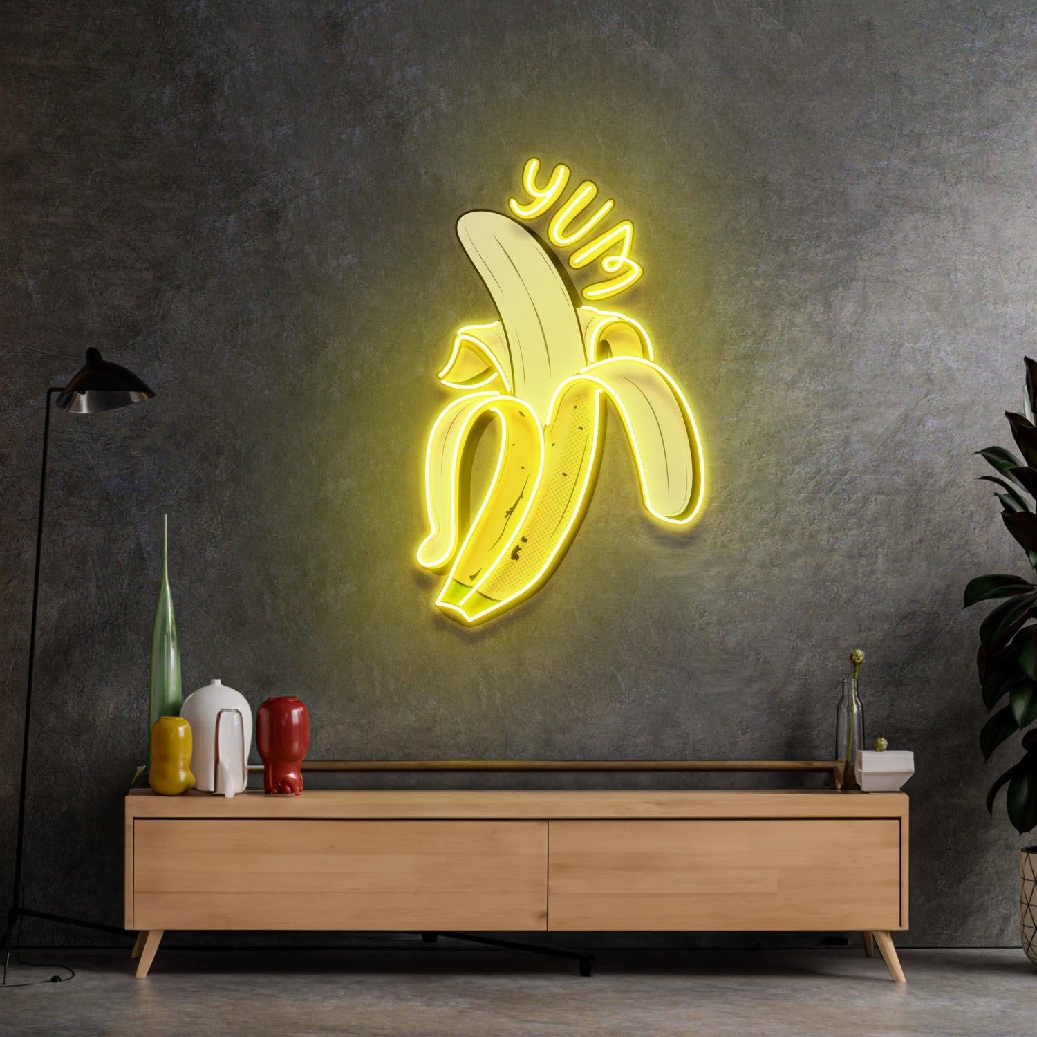 Yum Banana Led Neon Acrylic Artwork | Shineneon