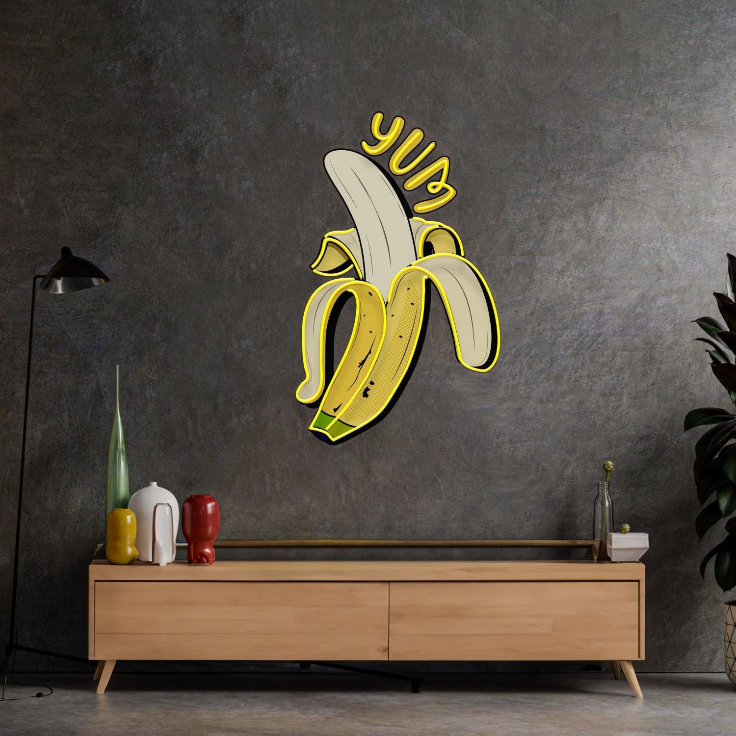 Yum Banana Led Neon Acrylic Artwork | Shineneon