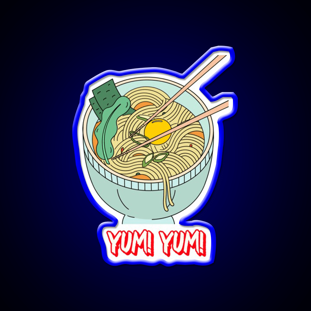 Yum Yum Food Led Neon Sign Chinese Food Rgb Color - Shineneon