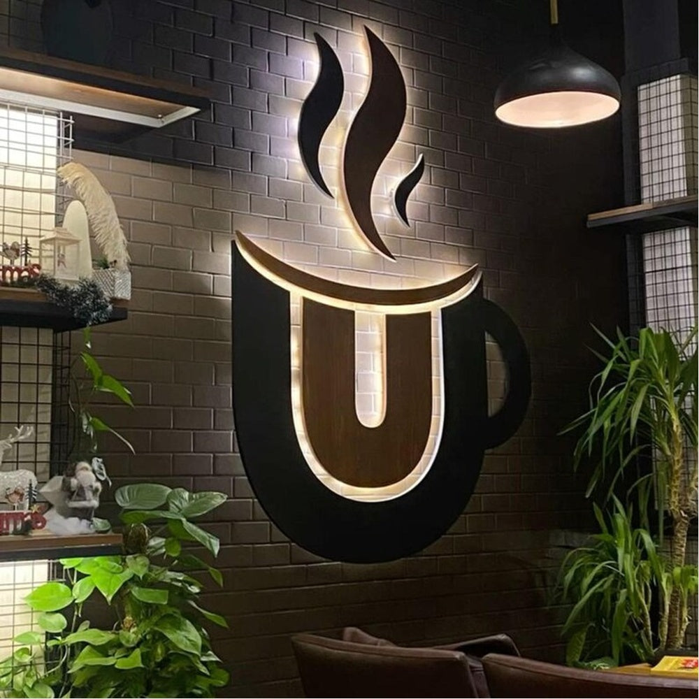 Yummy Coffee 3D Backlit Channel Letters Led Light Sign