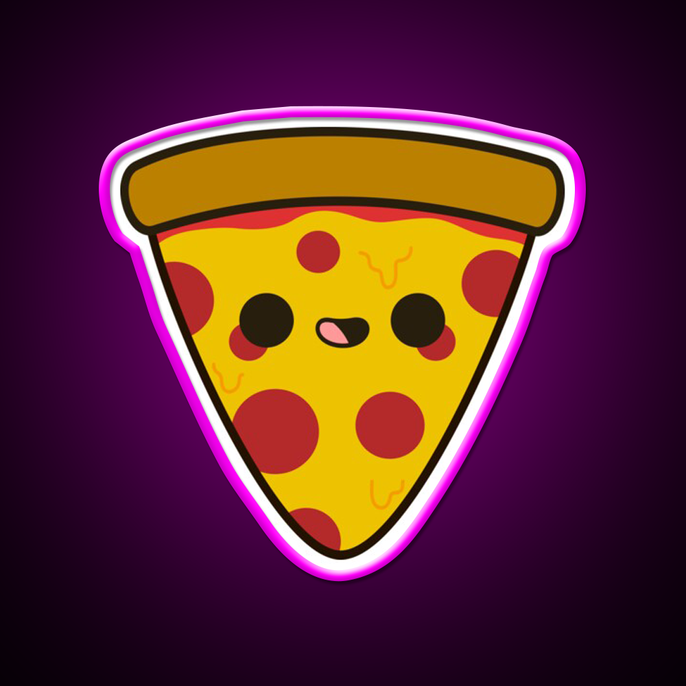 Yummy Pizza Snack Food Led Neon Sign Rgb Color