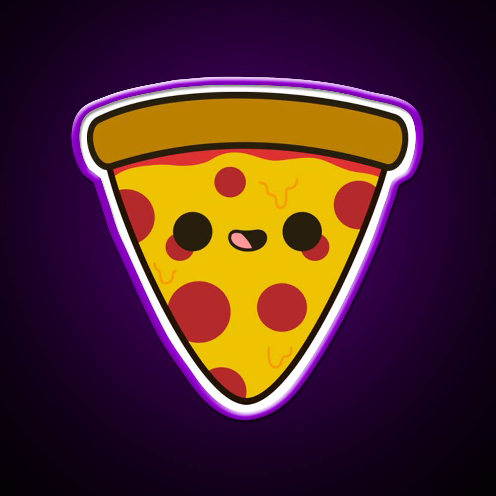 Yummy Pizza Snack Food Led Neon Sign Rgb Color