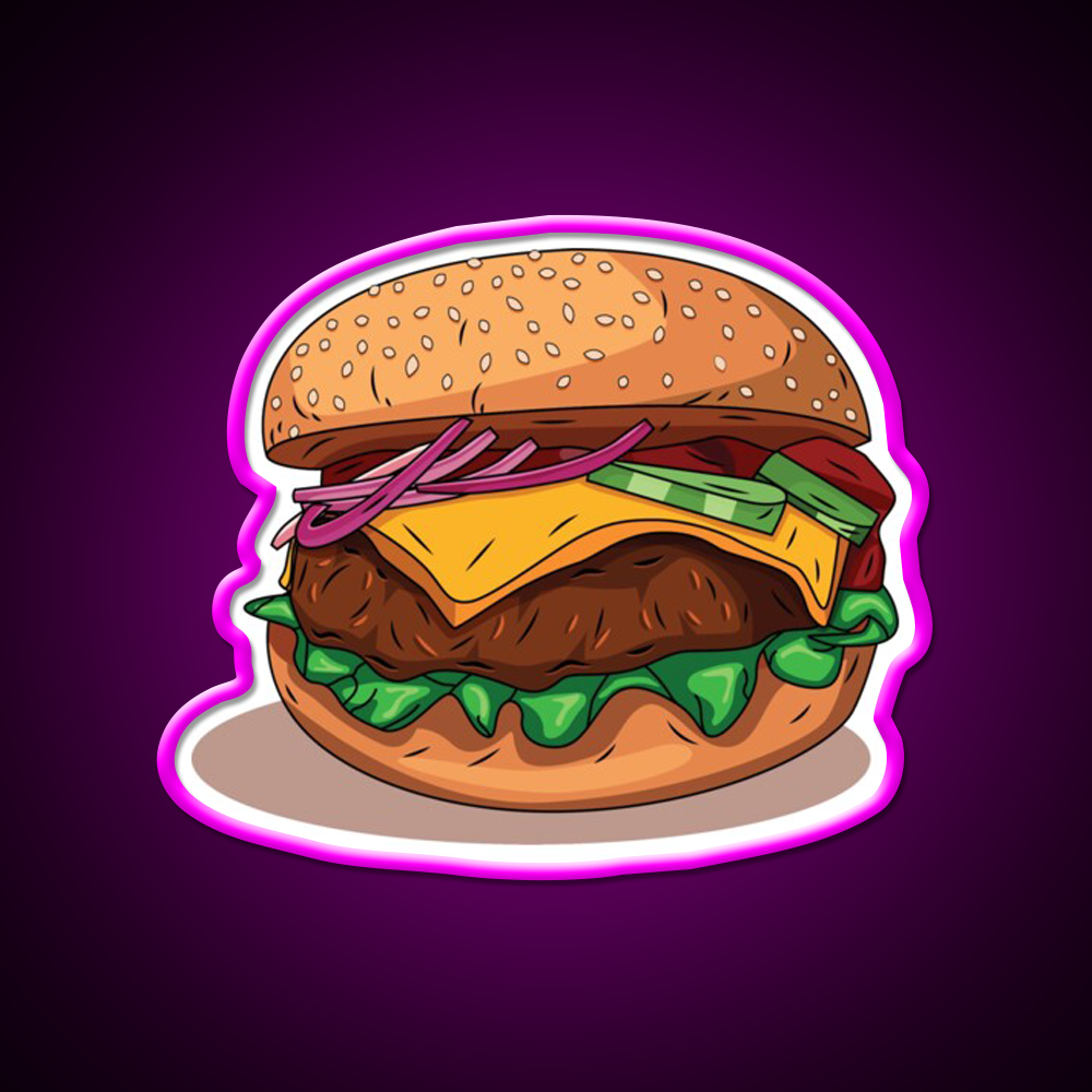 Yummy Snack Food Led Neon Sign Rgb Color