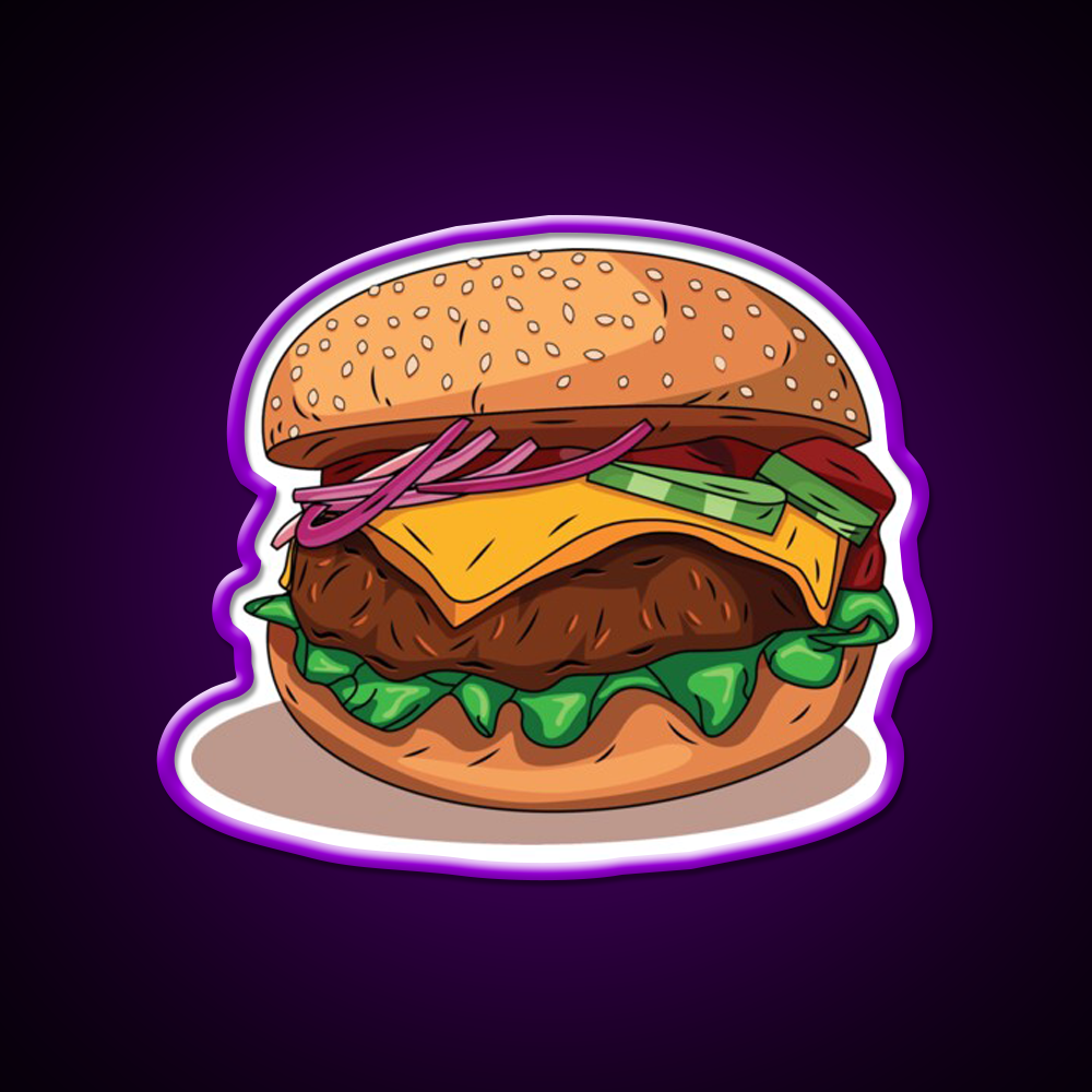 Yummy Snack Food Led Neon Sign Rgb Color