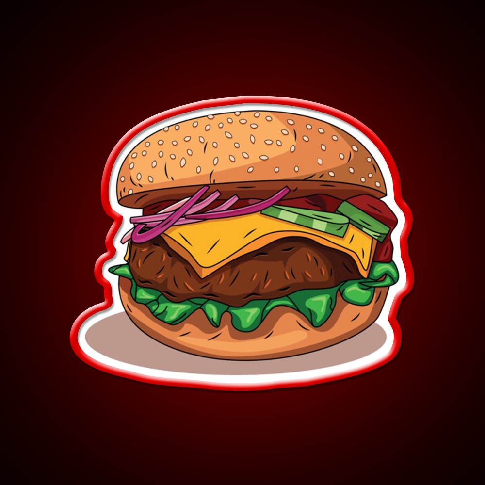 Yummy Snack Food Led Neon Sign Rgb Color