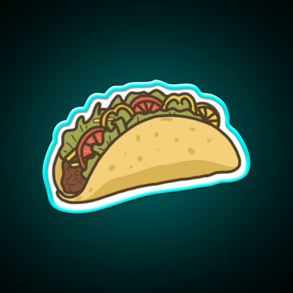 Yummy Taco Led Neon Sign Mexican Food Sign Rgb Color
