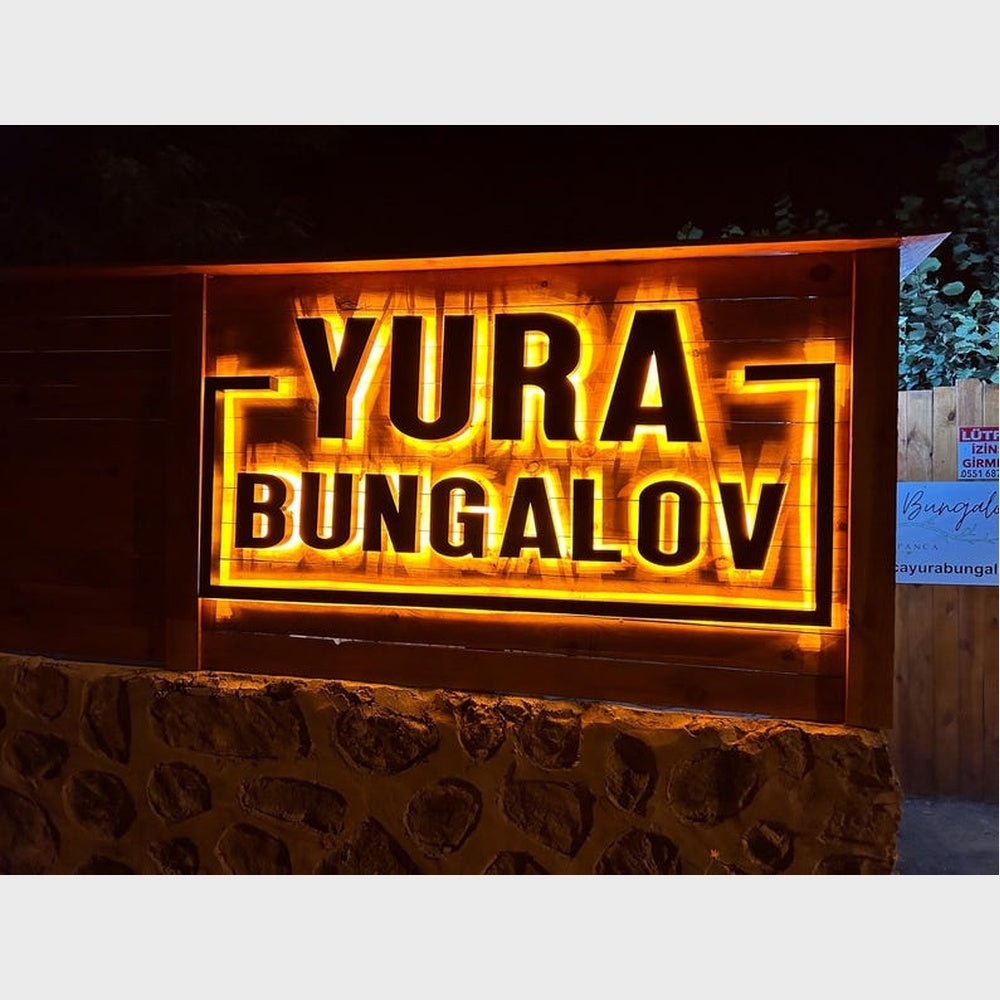 Yura Bungalov 3D Backlit Channel Letters Led Light Sign - Shineneon