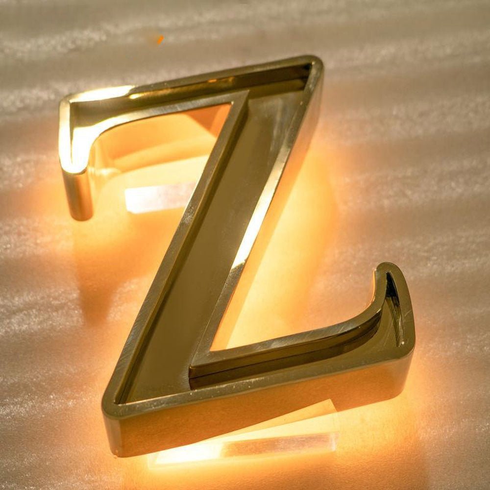 Z 3D Backlit Letters Business Metal Led Sign - Shineneon