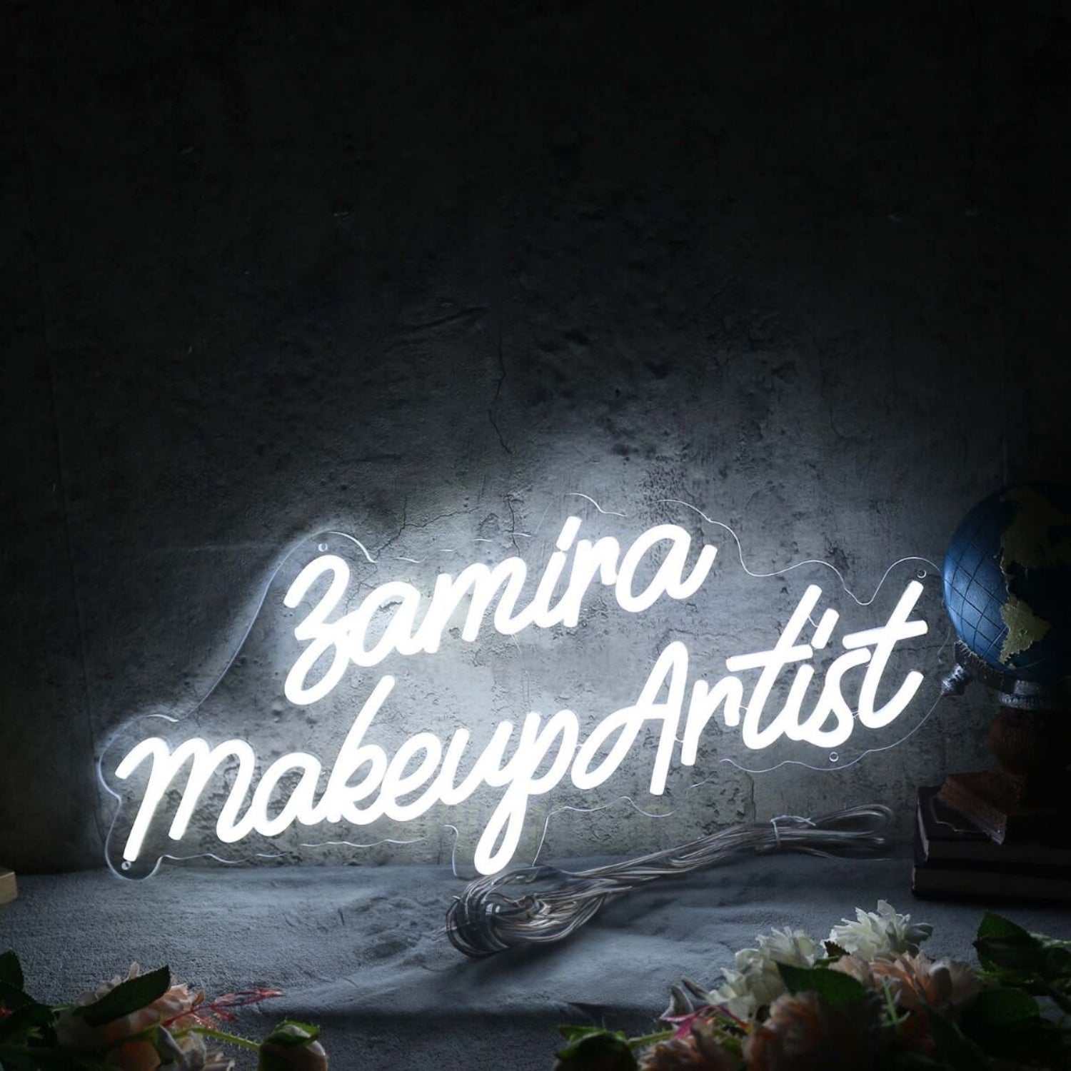 Zamira Makeup Artist White Led Neon Sign - Shineneon