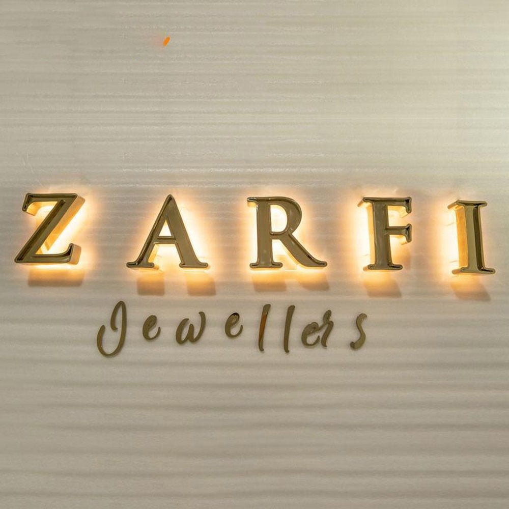 Zarfi 3D Backlit Letters Business Metal Led Sign - Shineneon