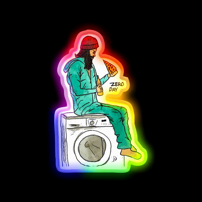 Zero Day Beer Bar Decor Led Neon Sign Rgb Color