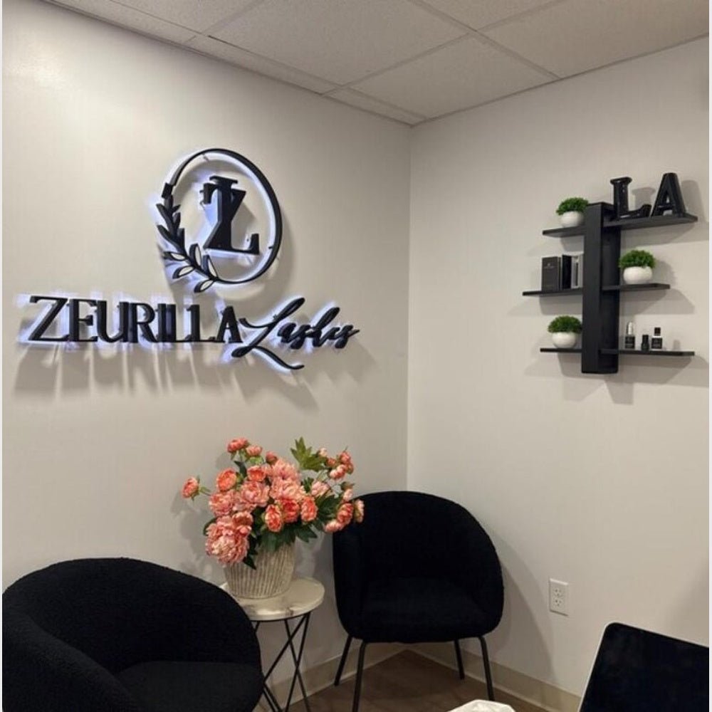 Zeurilly Lashes 3D Backlit Channel Letters Led Light Sign - Shineneon