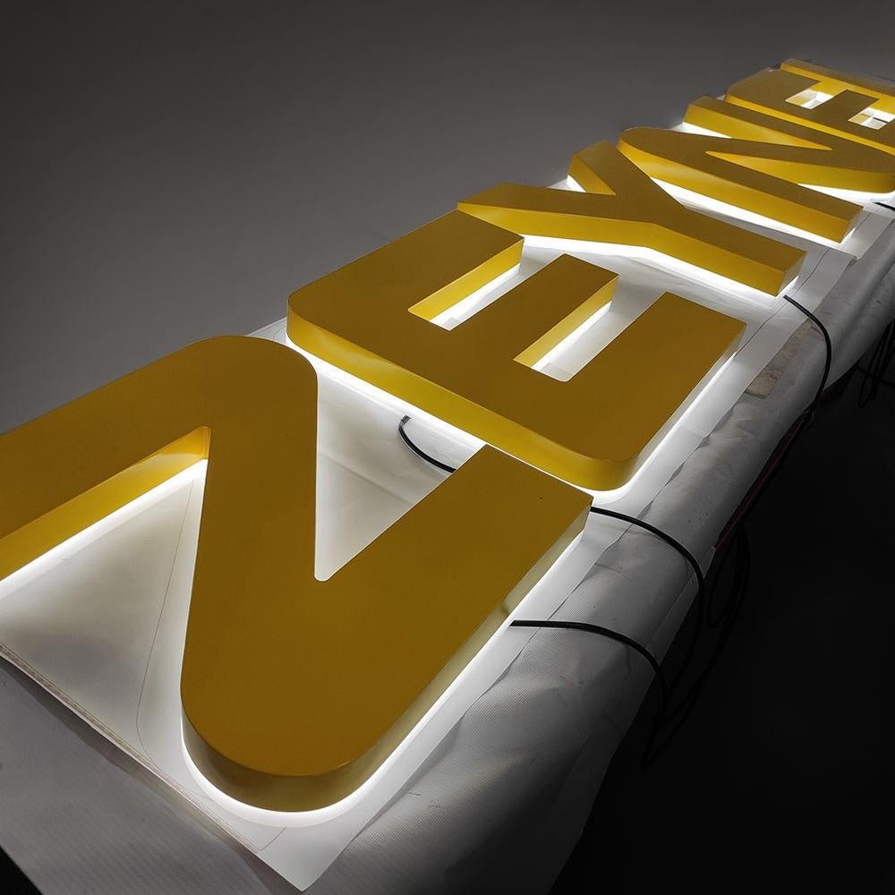Zeyne 3D Backlit Letters Business Metal Led Sign - Shineneon