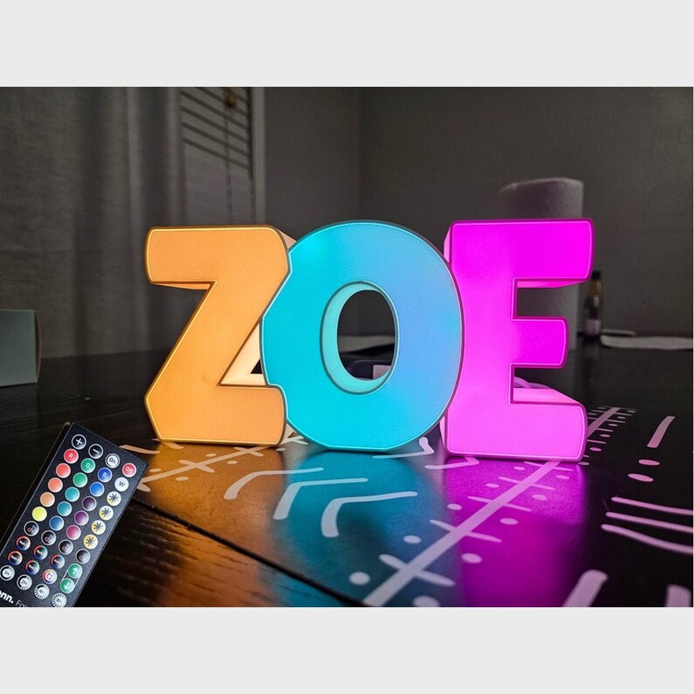 Zoe 3D Frontlit Channel Letters Led Light Sign - Shineneon