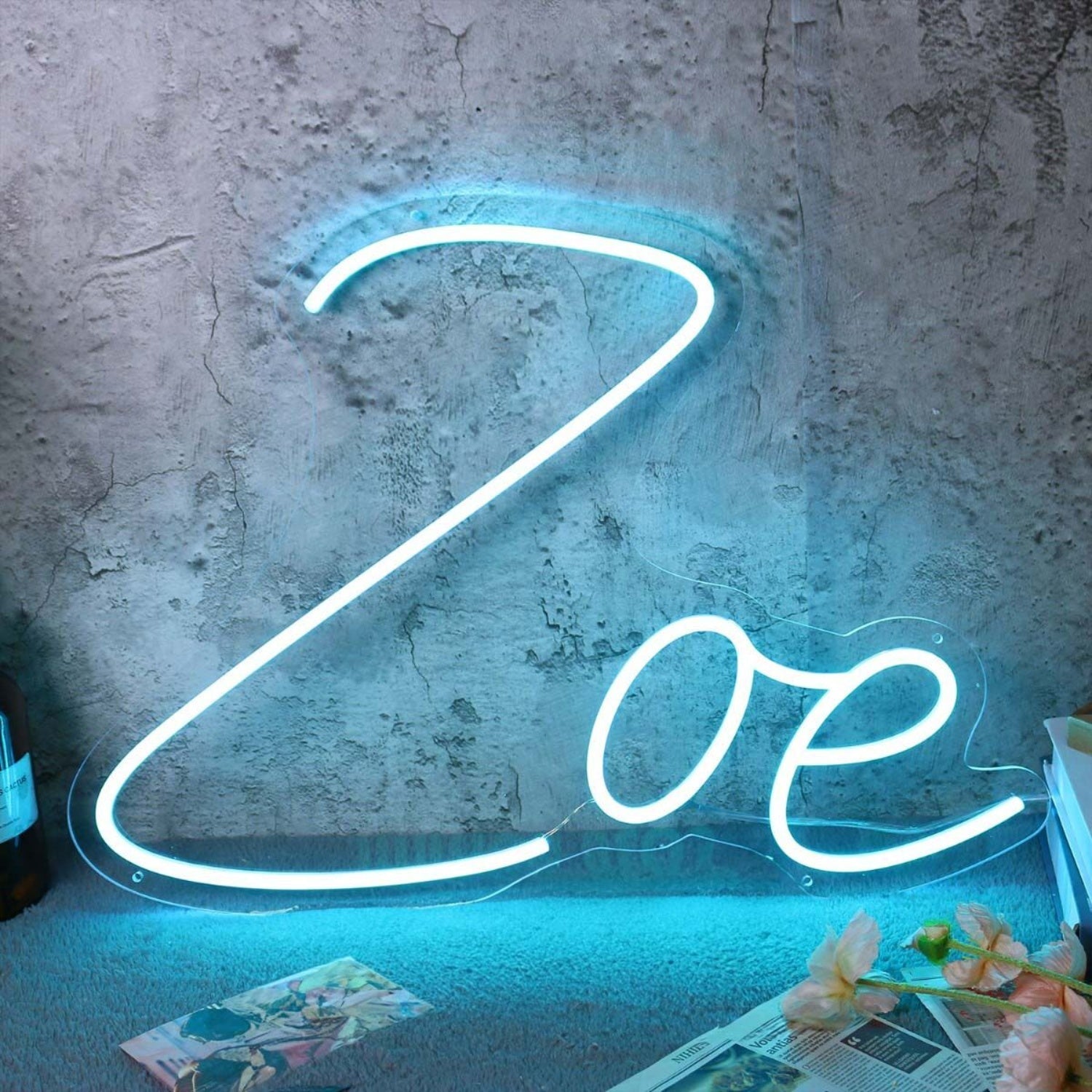 Zoe Blue Led Neon Sign - Shineneon