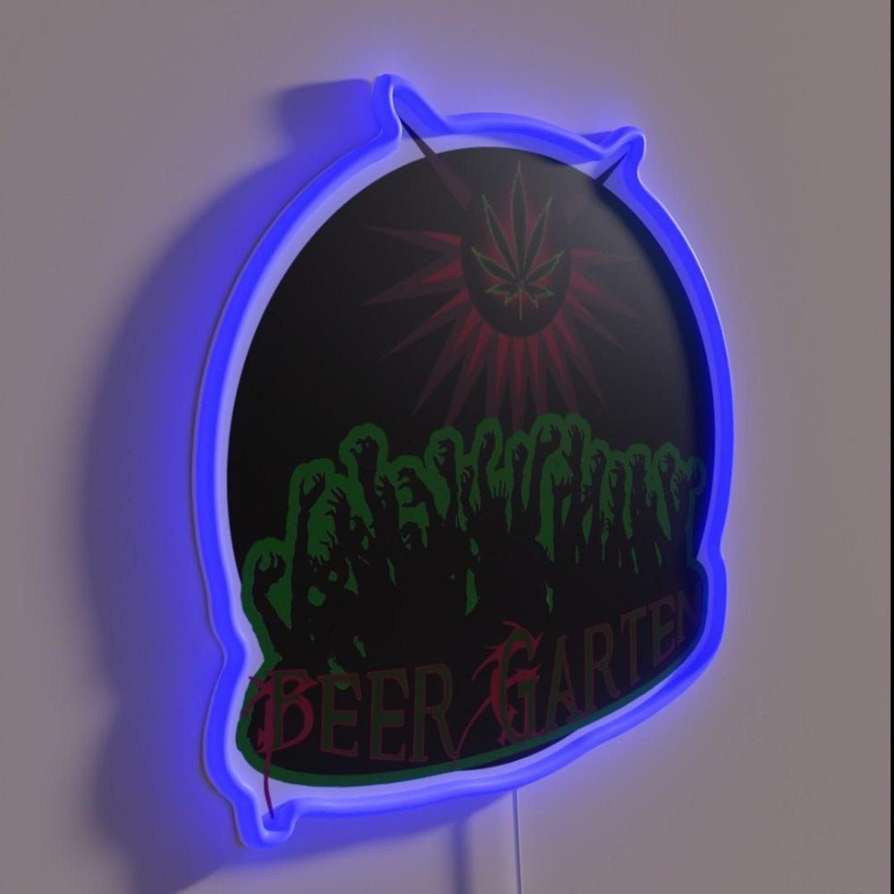 Zombie Beer Garten Rgb Led Neon Sign - Shineneon