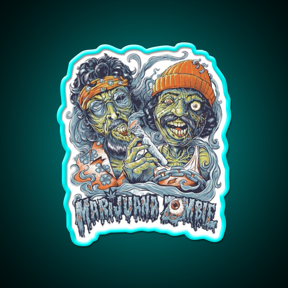 Zombie Hemp Inspired Green Leaf Led Neon Sign Rgb Color