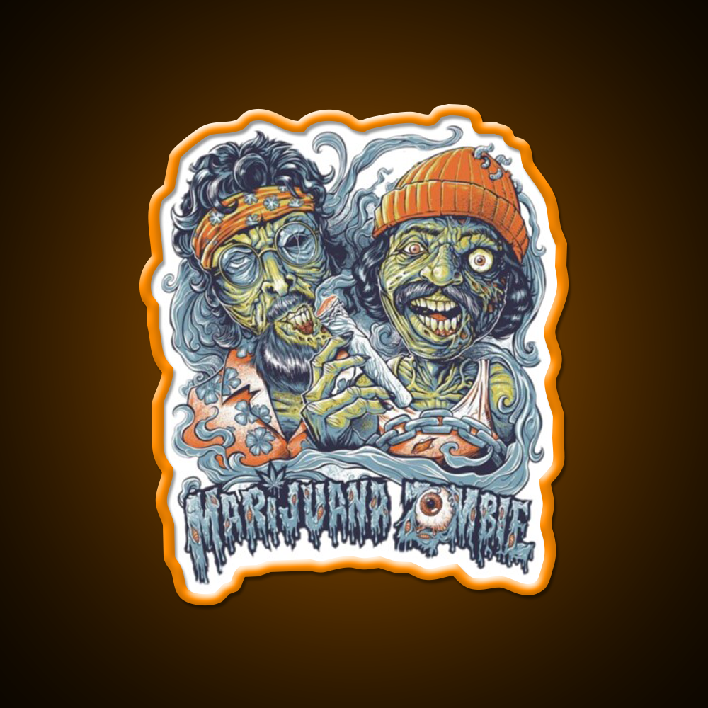 Zombie Hemp Inspired Green Leaf Led Neon Sign Rgb Color