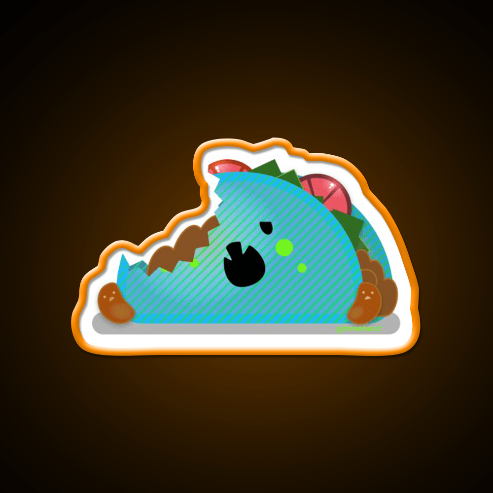 Zombie Taco Kawaii Taco Time Taco Led Neon Sign Rgb Color - Shineneon