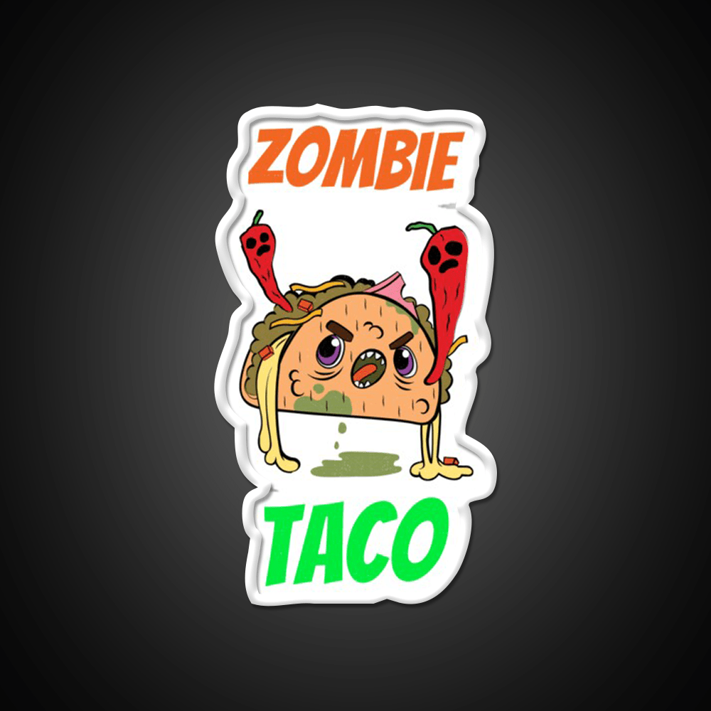 Zombie Taco Led Neon Sign Mexican Food Sign Rgb Color - Shineneon