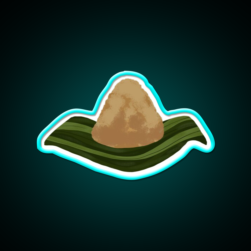 Zongzi Sticky Rice Led Neon Sign Chinese Food Rgb Color