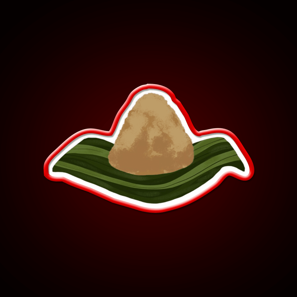 Zongzi Sticky Rice Led Neon Sign Chinese Food Rgb Color - Shineneon