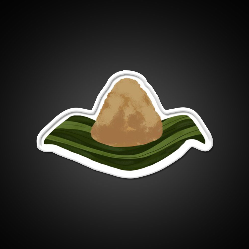 Zongzi Sticky Rice Led Neon Sign Chinese Food Rgb Color