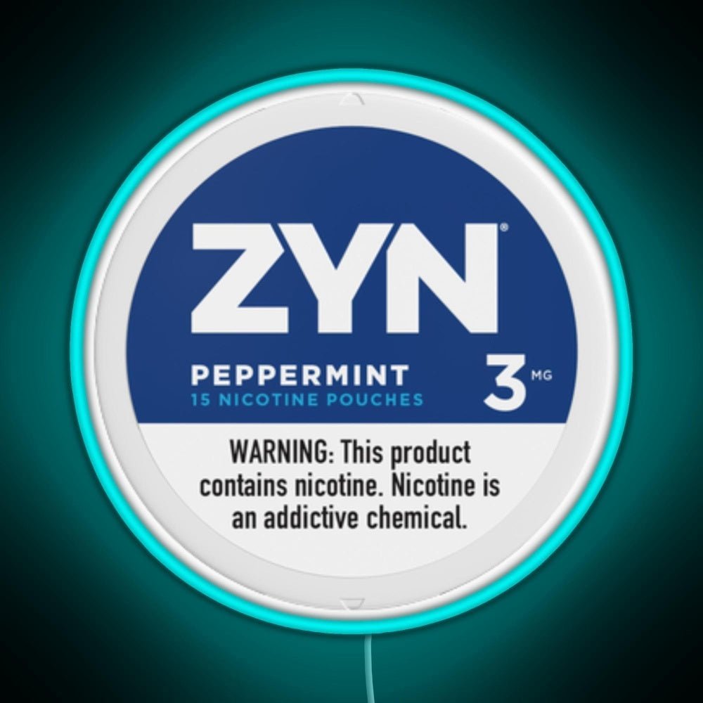 Zyn Peppermint 3mg Rgb Neon Sign - Shineneon