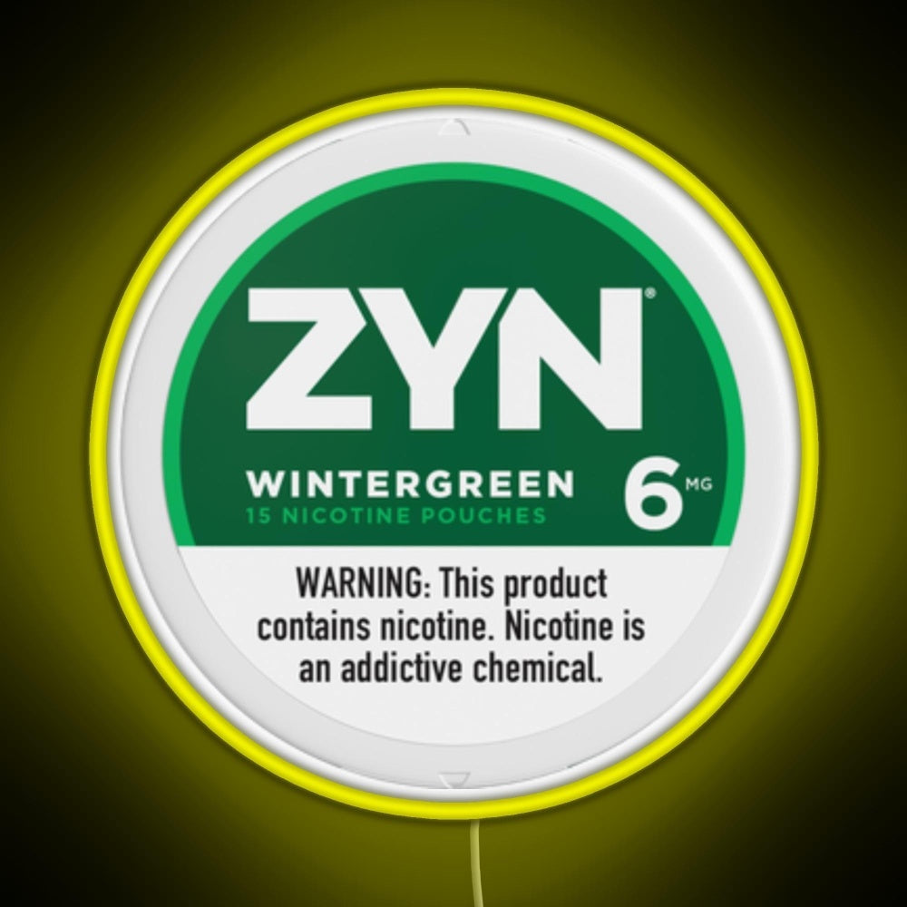 Zyn Wintergreen 6mg Rgb Neon Sign