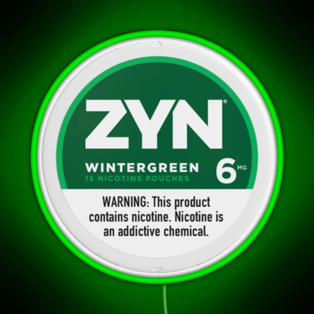 Zyn Wintergreen 6mg Rgb Neon Sign - Shineneon