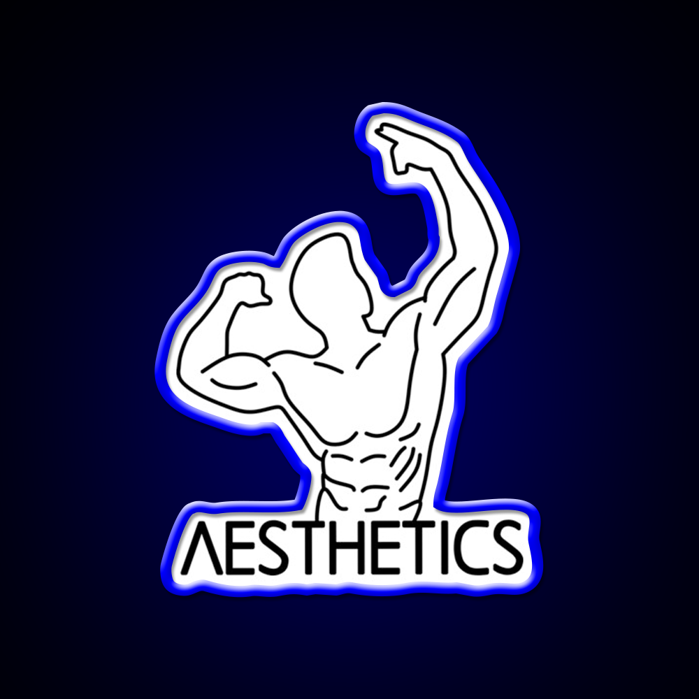 Zyzz Pose Fitness Aesthetics Zyzz Legacy Gym Fitness Led Neon Sign Rgb Color