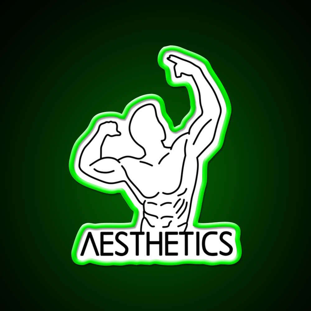 Zyzz Pose Fitness Aesthetics Zyzz Legacy Gym Fitness Led Neon Sign Rgb Color